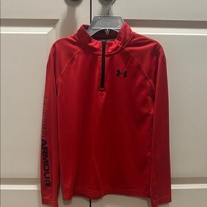 Under Armour Red Long Sleeve Pullover